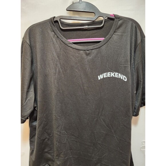 Womens 2 Piece XL Black Pajama Set Weekend T-Shirt & Shorts Sleep Loungewear - Picture 10 of 16